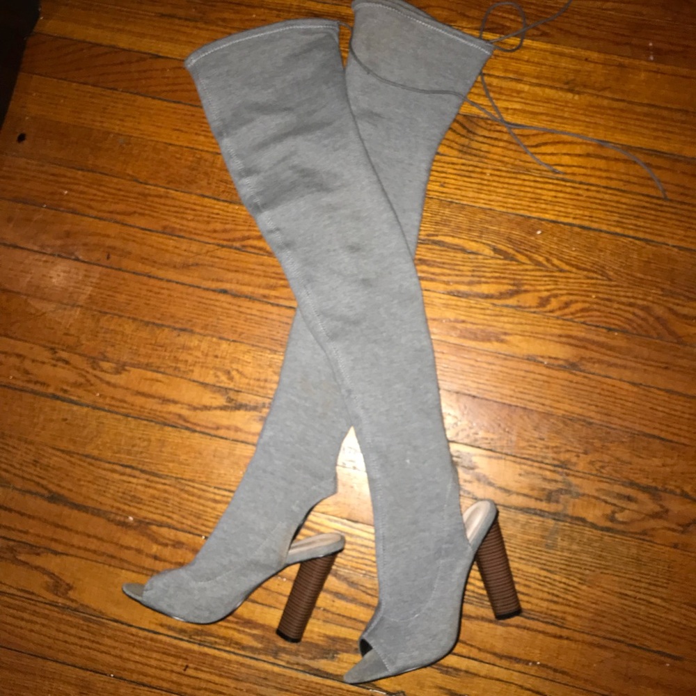Peeptoe Sock Boots